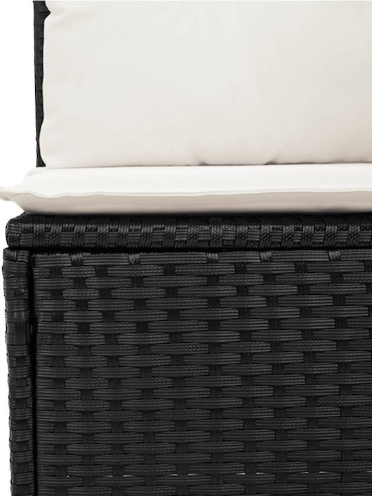 Canapea Cu Patru Locuri De Exterior Din Rattan Cu Perne 55x55x69cm