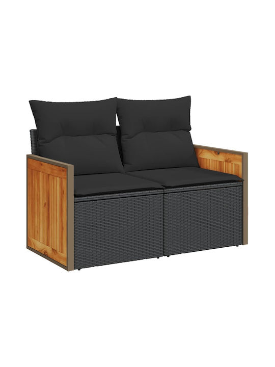 Canapea Cu Patru Locuri De Exterior Din Rattan Cu Perne 55x55x69cm