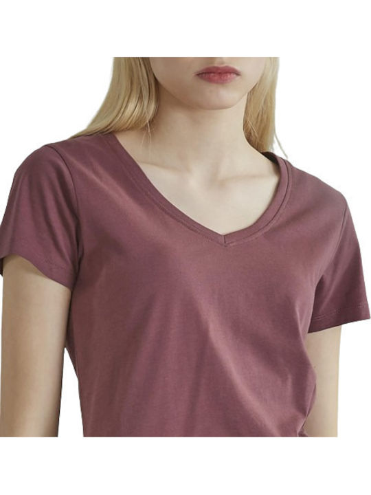 Seker Women's Burgundy T-shirt