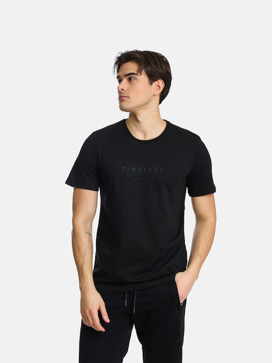 Paco & Co Herren T-Shirt Kurzarm Schwarz