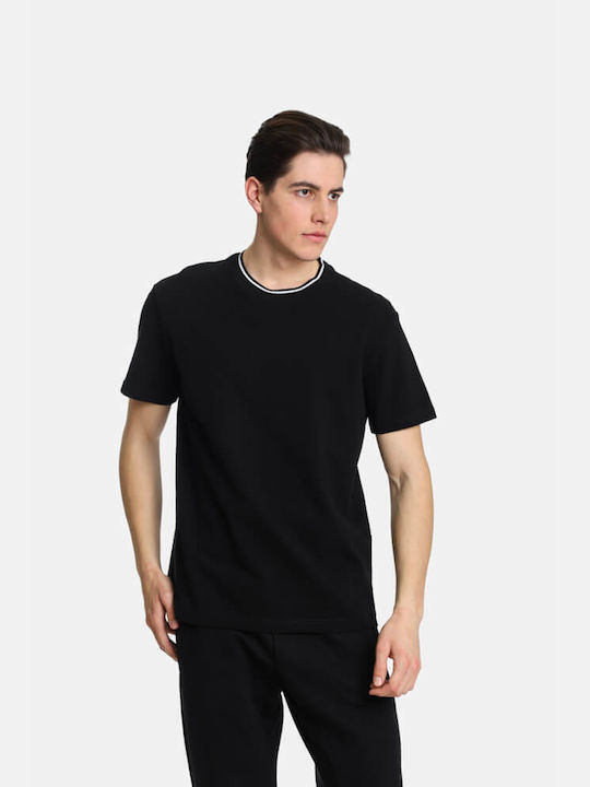 Paco & Co Men's Short Sleeve T-shirt Black