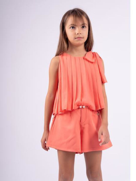 Evita Kids Set with Shorts Summer 2pcs Coral