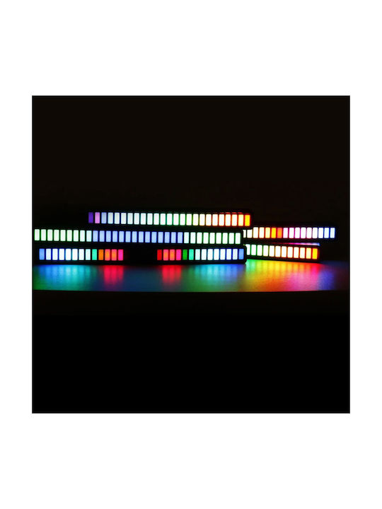 Zola Decorativă Lampă cu Iluminare RGB Baruri LED Negru