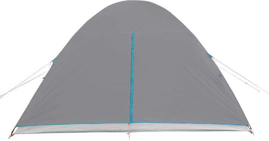 vidaXL Summer Camping Tent Tunnel Blue For 6 People 245x335x195cm