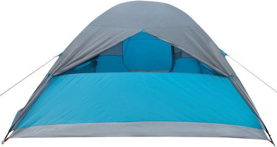 vidaXL Summer Camping Tent Tunnel Blue For 6 People 245x335x195cm