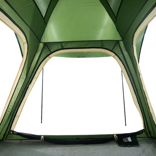 vidaXL Summer Camping Tent Green for 4 People 240x221x160cm