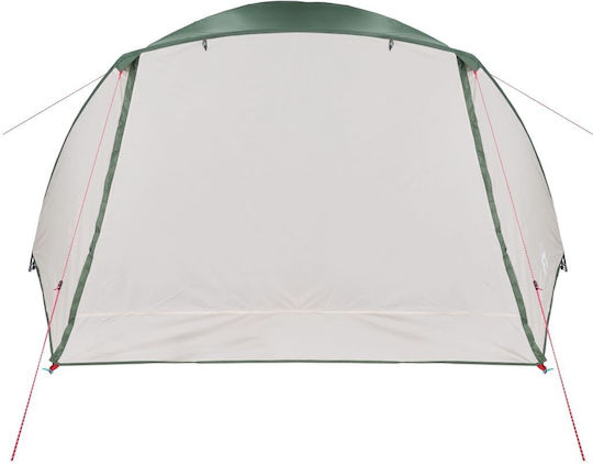 vidaXL Καλοκαιρινή Σκηνή Camping Πράσινη για 6 Άτομα 184x370x190εκ.