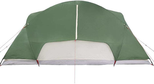 vidaXL Summer Camping Igloo Tent Green with Double Cloth for 8 People 360x430x190cm