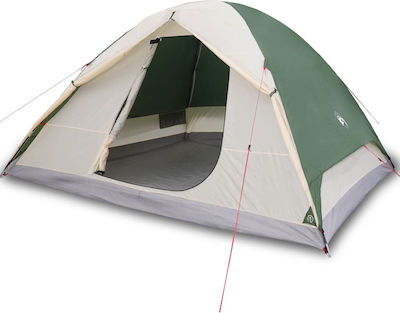 vidaXL Σκηνή Camping Πράσινη για 6 Άτομα 348x340x190εκ.