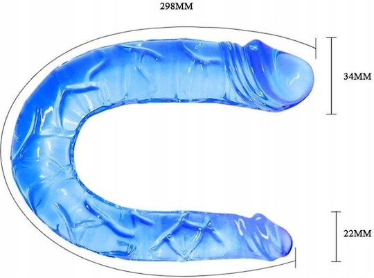 Doppel-Dildo für Paare Blau Lesbensex