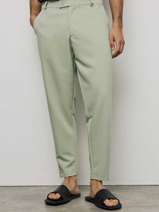 P/Coc Men's Trousers Chino Color of the mint