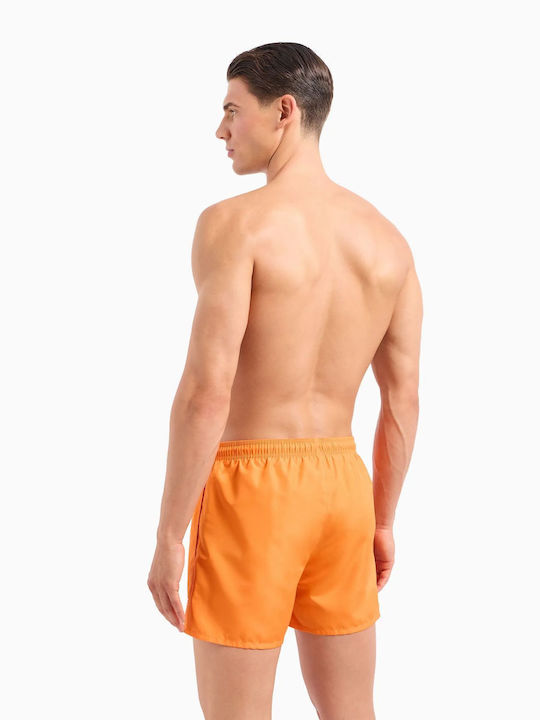 Emporio Armani Herren Badebekleidung Shorts Orange mit Mustern