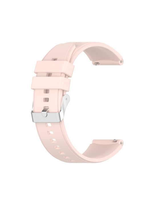 Каишка Силикон Розов (Huawei Watch GT2 / GT3 (42mm) / GT3 Pro (43mm)Часовник Honor Magic Watch 2Реалме Уотч 2)