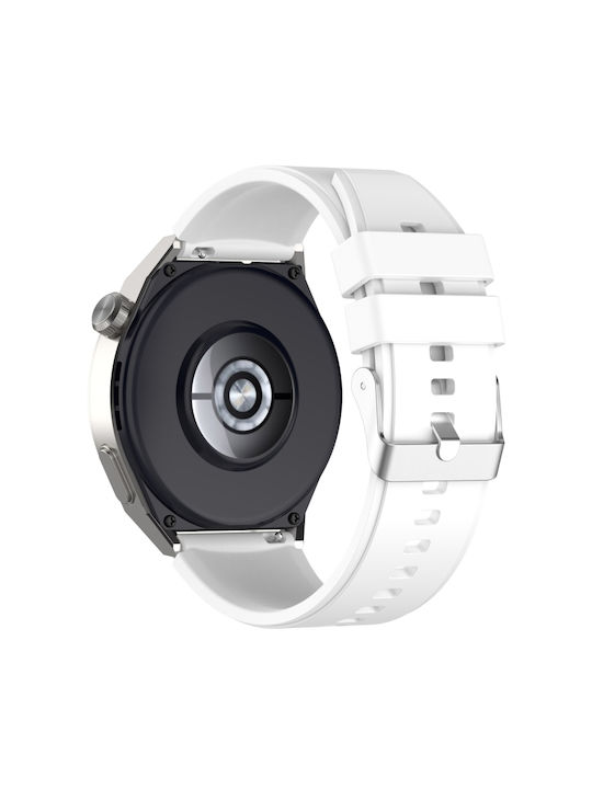 Curea Albă (Huawei Watch GT2 / GT3 (42mm) / GT3 Pro (43mm) Honor Magic Watch 2)