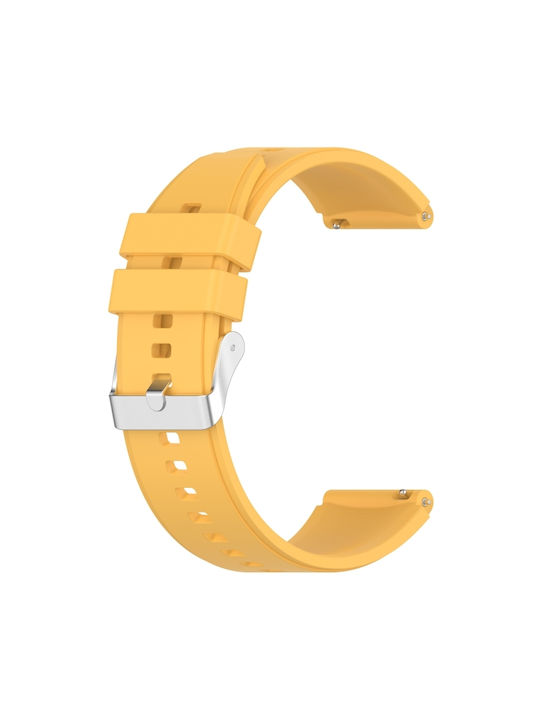 Strap Silicone Yellow (Huawei Watch GT2 / GT3 (42mm) / GT3 Pro (43mm)Honor Magic Watch 2Realme Watch 2)