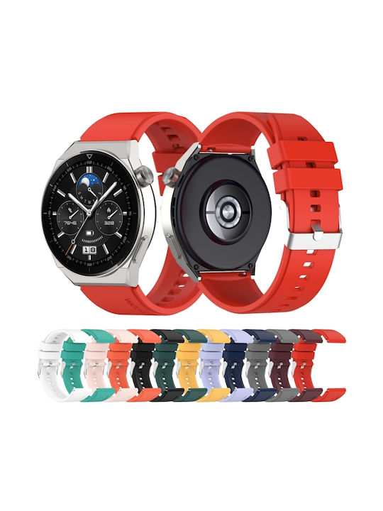 Curea Silicon Alb (Huawei Watch GT2 / GT3 (42mm) / GT3 Pro (43mm)Honor Magic Watch 2 Realme Watch 2)
