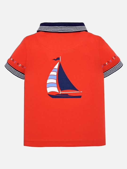 Mayoral Kids Polo Short Sleeve red