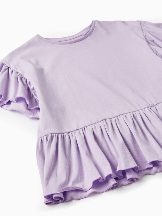 Zippy Kids Blouse Short Sleeve LILA