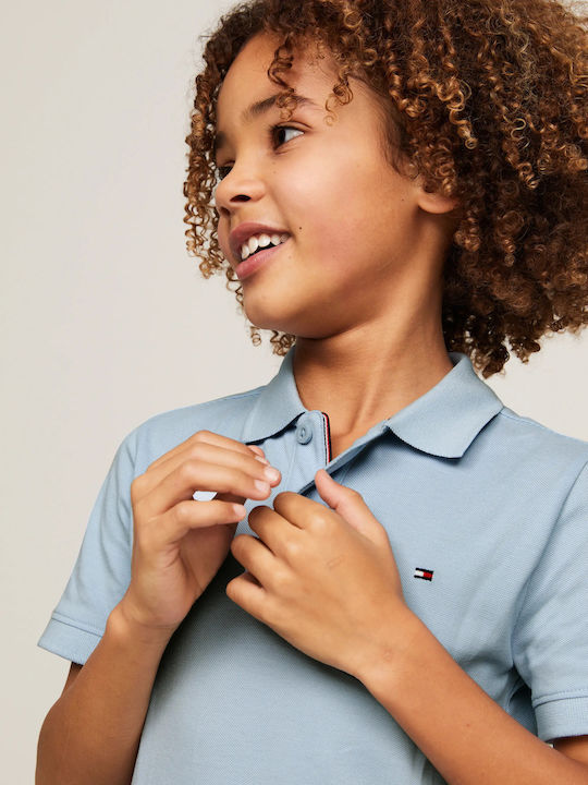 Kinderpolo Kurzarm BREEZY BLUE Flag