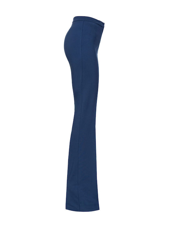 Pinko Damen Stoff Hose Schlag Blau