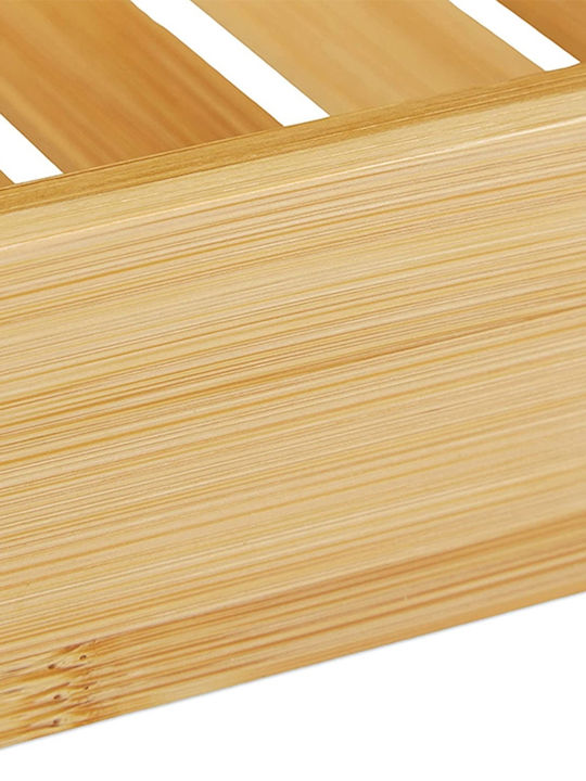 Επιτοίχια Ραφιέρα Μπάνιου Bamboo 70x15x4cm Καφέ
