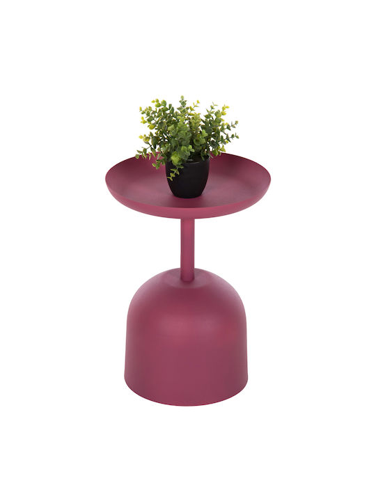 Round Side Table Delbel Pink L36xW36xH49cm