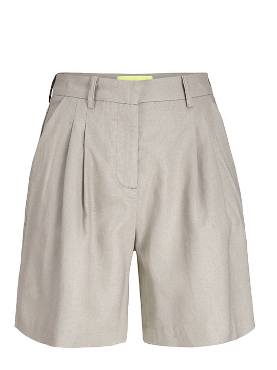 Women's Linen High-waisted Shorts Beige