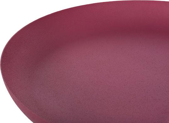 Masă Laterală Rotundă Metalică Roz M36xL36xÎ49cm