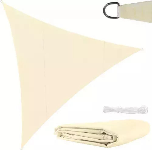 Gardlov Triangular Shade Sail Beige 4m