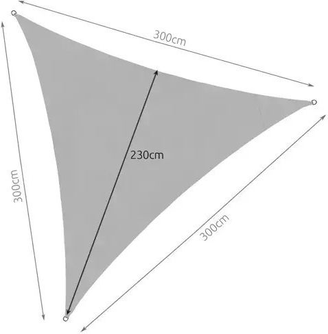 Gardlov Shade Sail Сив 3x3m