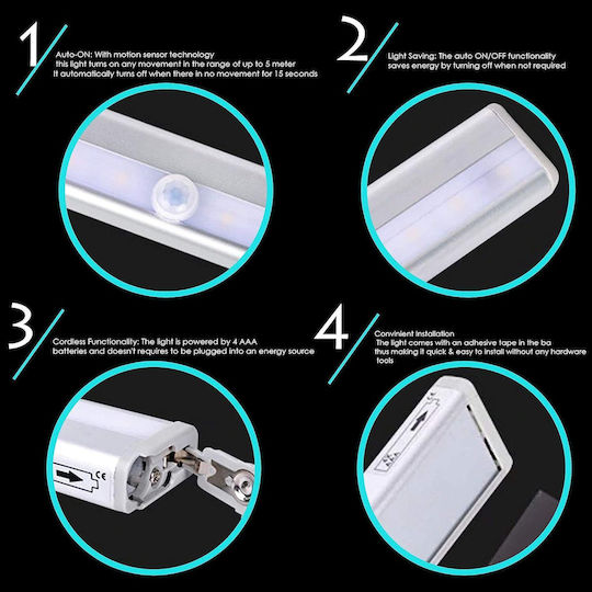 LED Sicherheitsleuchte mit Batteriebetrieben 1Stück