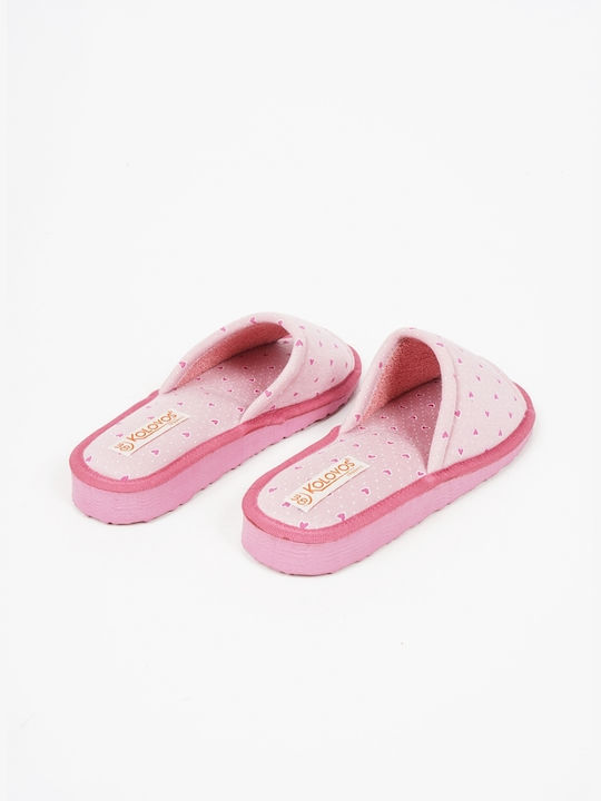 Piazza Shoes Terry Winter Women's Slippers in Pink color