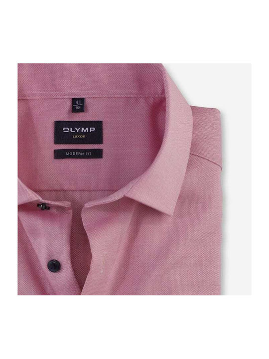 Olymp Men's Shirt Long Sleeve Pink