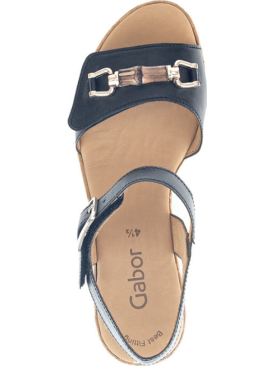 Leder Sandalen Anatomisch Schwarz
