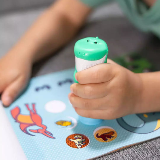 Melissa & Doug Children's Craft Sticker WOW! Activity Book with Sticker Stamp, Dinosaur for Children 3 Years Olive