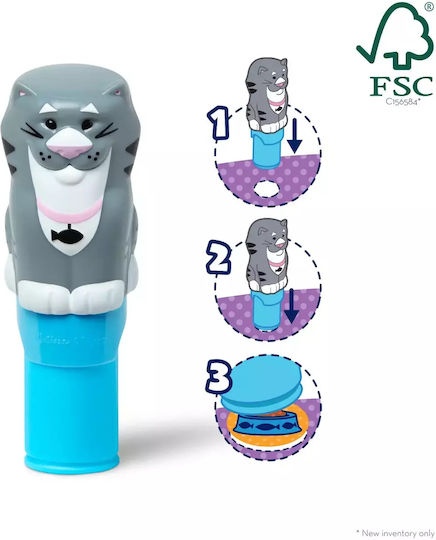 Melissa & Doug Children's Craft Sticker WOW! Activity Book with Sticker Stamp, Cat for Children 3 Years Tuna