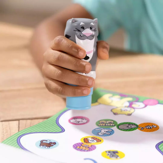 Melissa & Doug Children's Craft Sticker WOW! Activity Book with Sticker Stamp, Cat for Children 3 Years Tuna