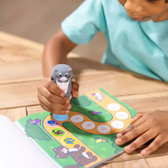 Melissa & Doug Children's Craft Sticker WOW! Activity Book with Sticker Stamp, Cat for Children 3 Years Tuna