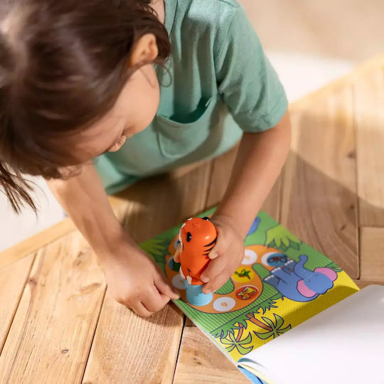 Melissa & Doug Children's Craft Sticker WOW! Activity Book with Sticker Stamp - Tiger for Children 3 Years Pumpkin
