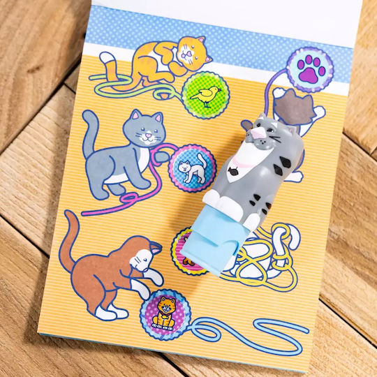 Melissa & Doug Children's Craft Sticker WOW! Activity Book with Sticker Stamp, Cat for Children 3 Years Tuna