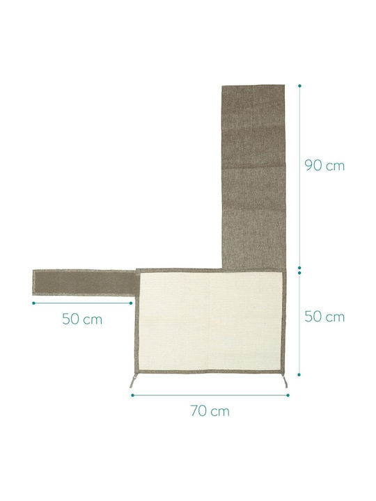 Navaris Scratching Post Floor Mats Brown 70x50cm