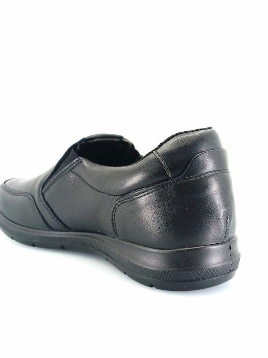 Leder Herren Freizeitschuhe Schwarz
