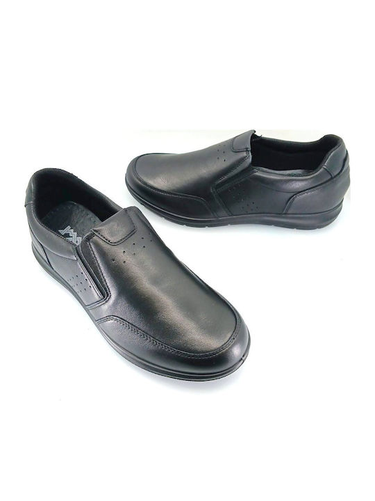 Leder Herren Freizeitschuhe Schwarz