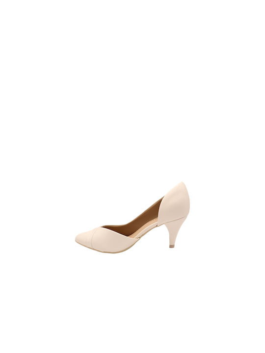 Piccadilly White Medium Heels