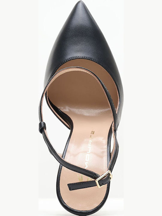 Leather Black Heels