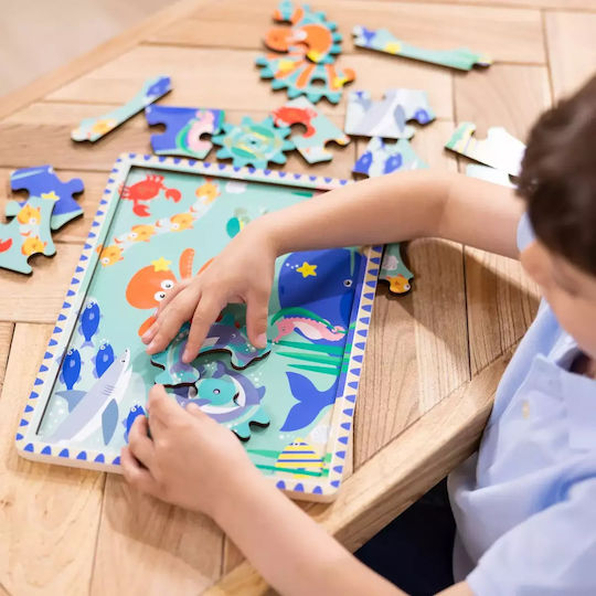 Wooden Kids Peg Puzzle 18pcs Melissa & Doug