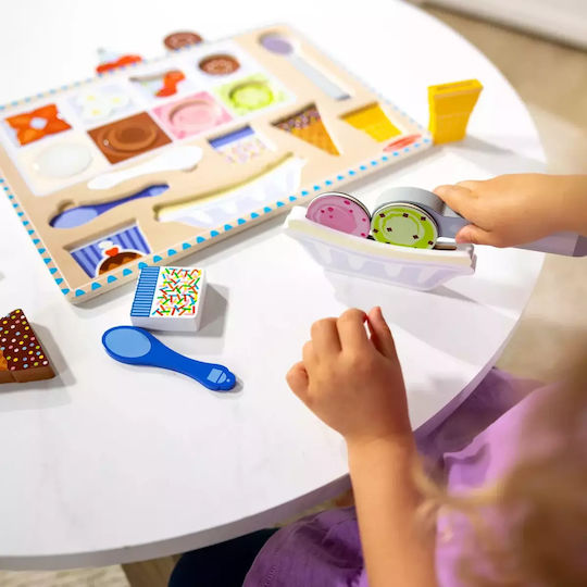 Дървено Детски Пъзел с Шипове 16бр Melissa & Doug