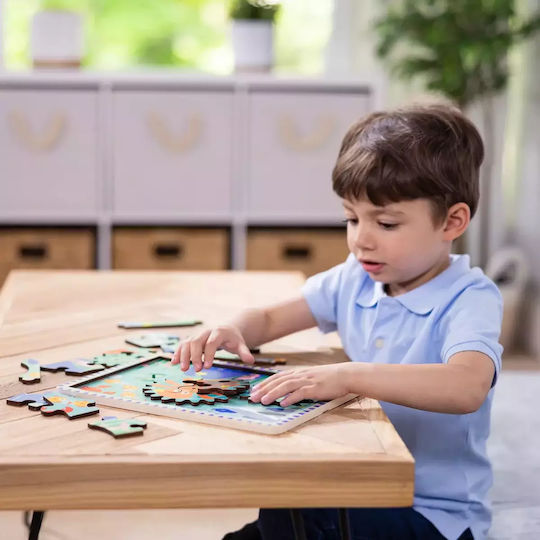 Wooden Kids Peg Puzzle 18pcs Melissa & Doug