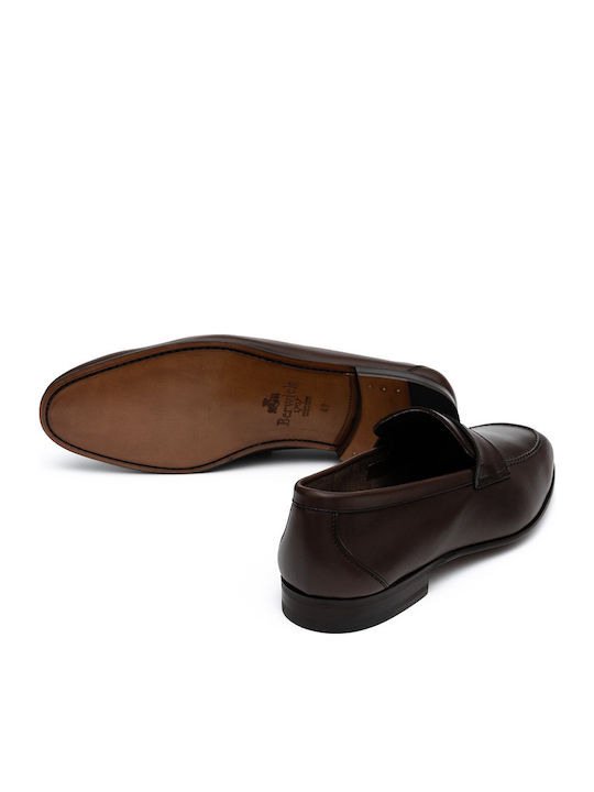 Leder Herren Mokassins in Braun Farbe