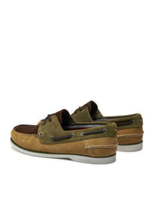 Men's Suede Boat Shoes Green